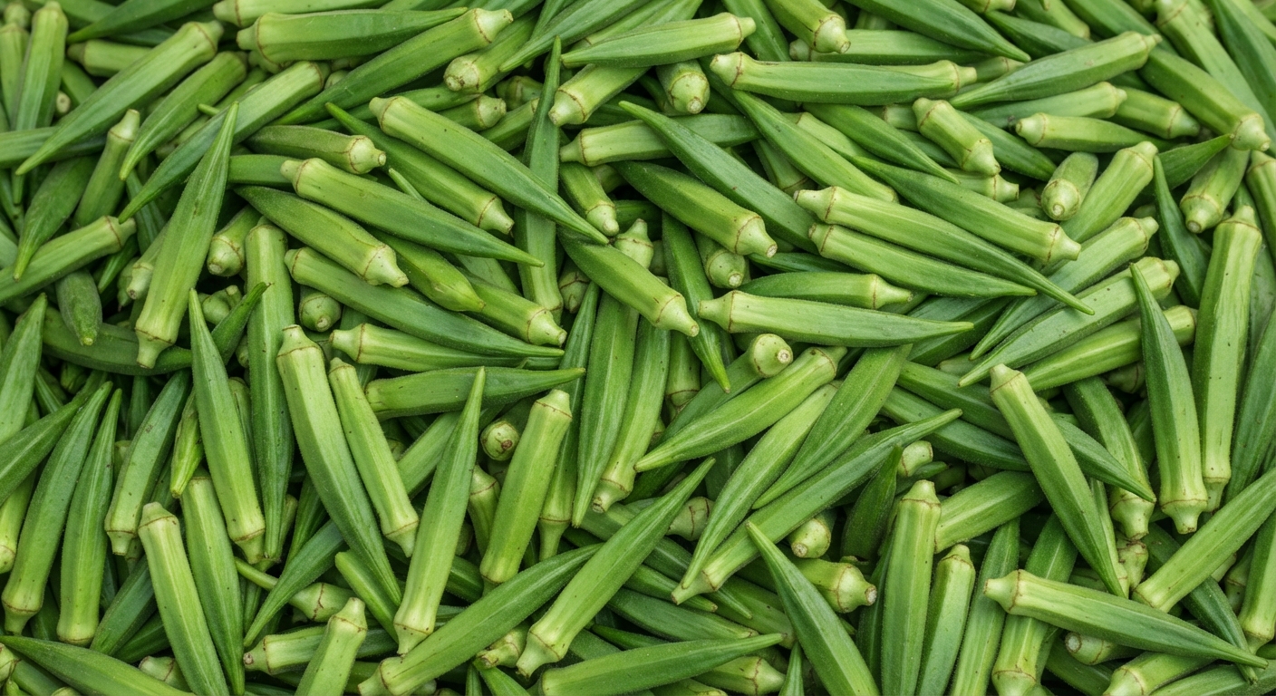 Indian Okra Grown in California